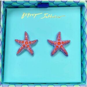 BETSEY JOHNSON Starfish Stud Earrings *NIB*
